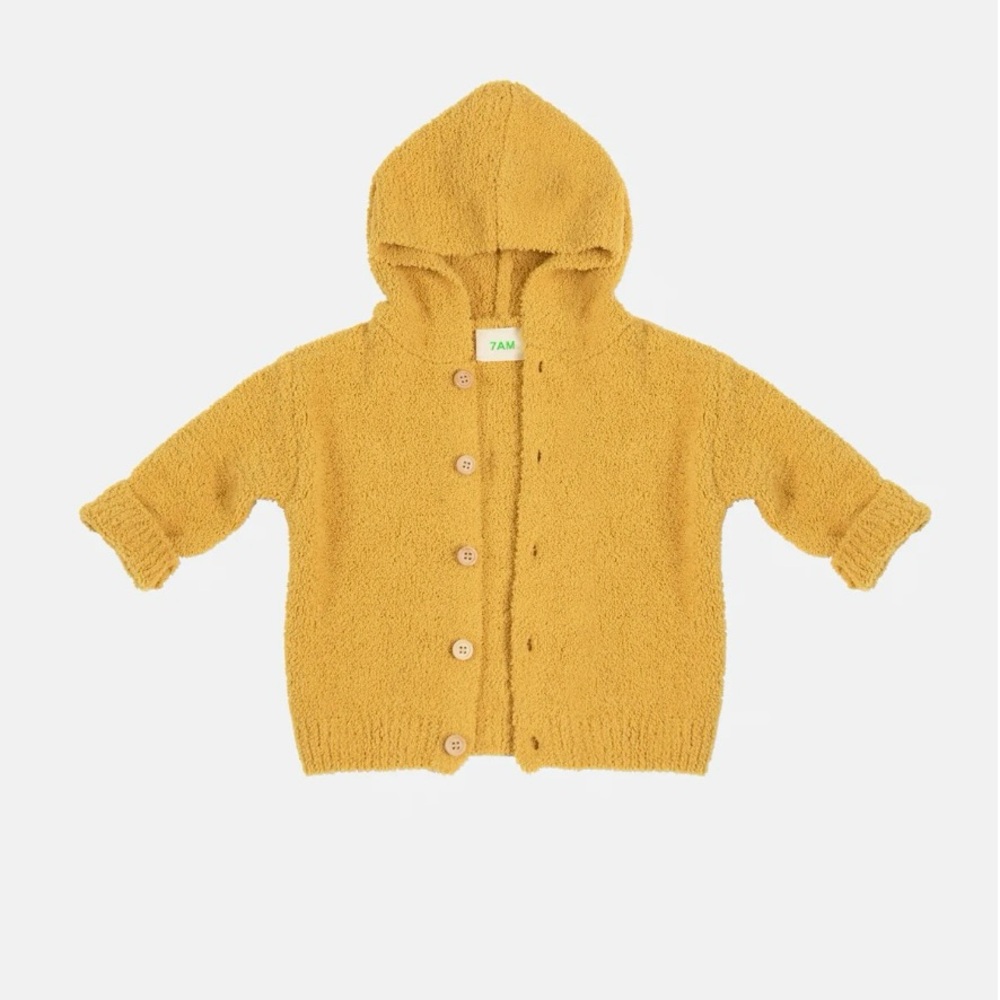7 AM Hooded Cardigan size 9-12M